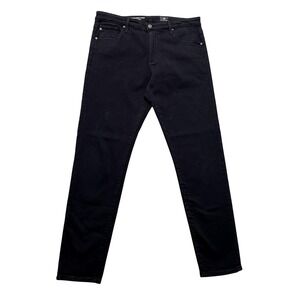 AG Farrah High Rise Skinny Ankle Jeans Womens 31R Black Stretch Denim